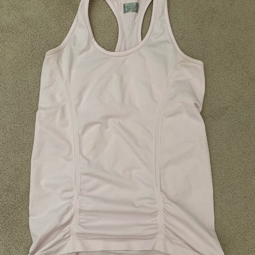 Athleta Large pink fast track top
